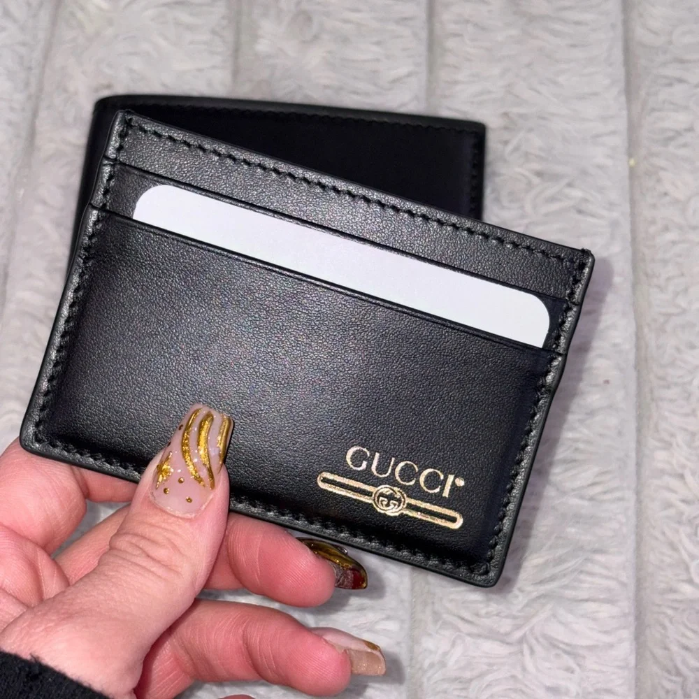 Black and Gold Card Holder - Picture 1 of 4